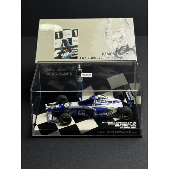 Minichamps Williams Renault FW18 Damon Hill Winner German GP 1996 1/43 Model - Picture 5 of 12